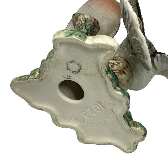 VINTAGE 1940-1970 Era BESWICK TURTLE DOVES PAIRING FIGURE MODEL No. 1022 PERFECT - Picture 7 of 9